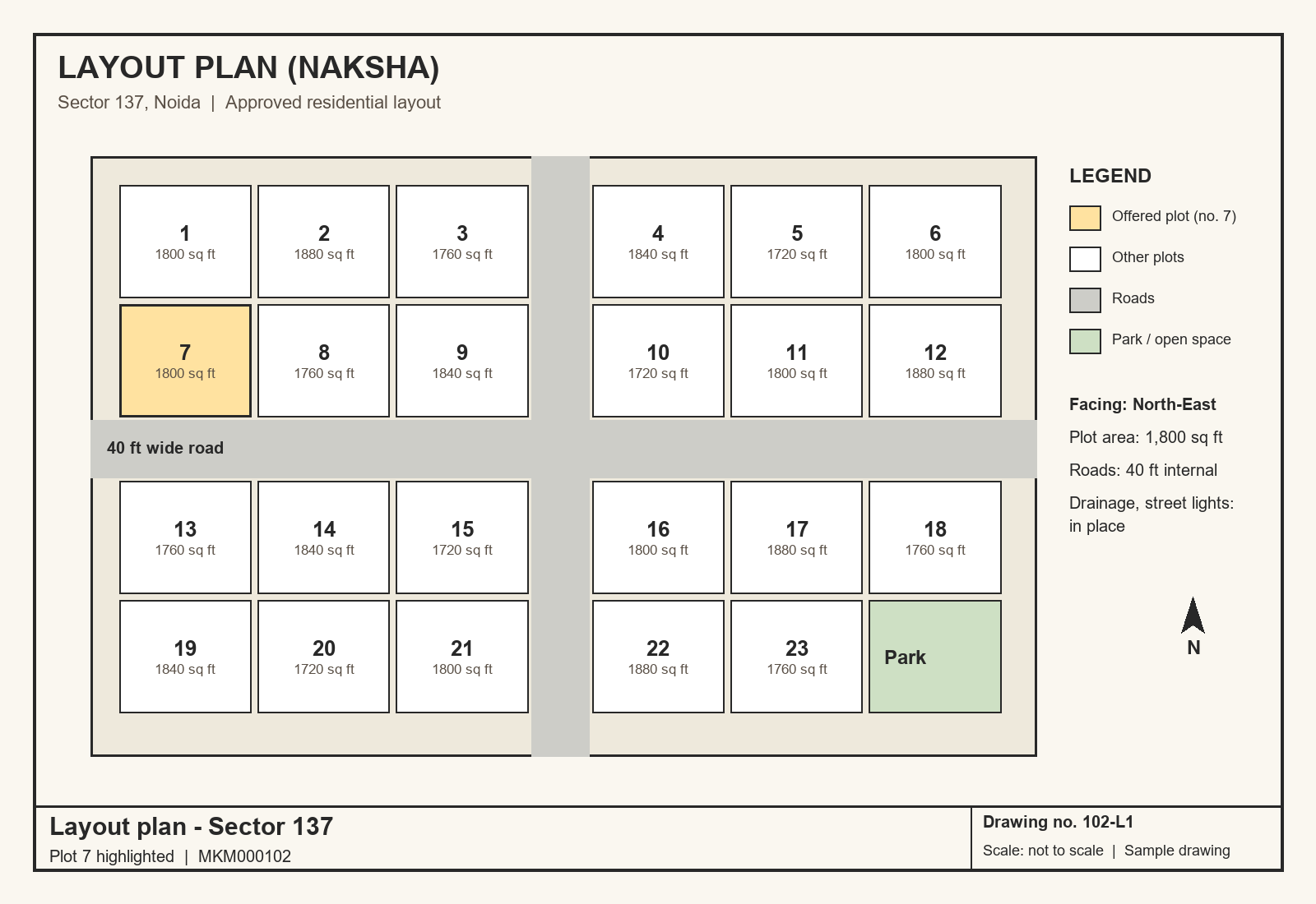 Layout map (naksha)